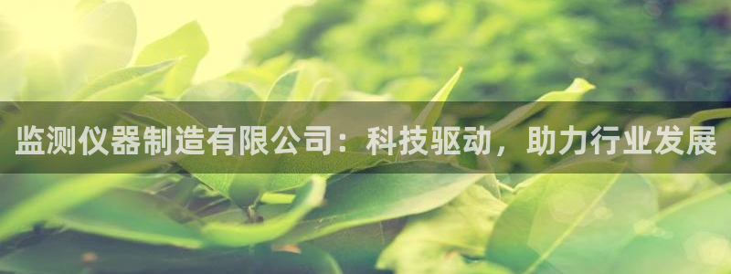恒行娱乐见5ll533主管：监测仪器制造有限公司：科技驱动，