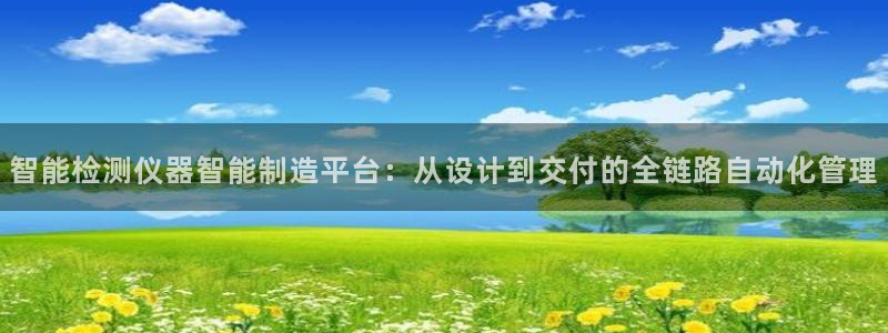 恒行开户全2O5o5O：智能检测仪器智能制造平台：从设计到交
