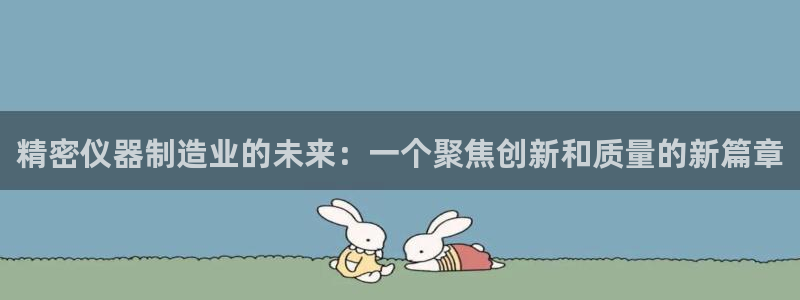 恒行2冯74OOO5：精密仪器制造业的未来：一个聚焦创新和质