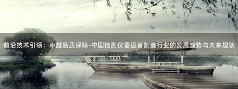恒行2褚74OOO5：前沿技术引领：卓越品质保障-中国检测仪