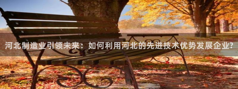 恒行2许74OOO5：河北制造业引领未来：如何利用河北的先进