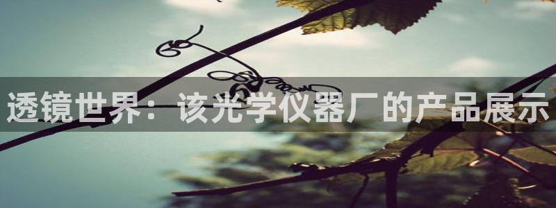 恒行2许74OOO5：透镜世界：该光学仪器厂的产品展示