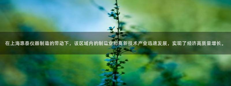 恒行主管6ll5l指定：在上海惠泰仪器制造的带动下，该区域内