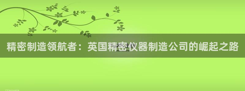 恒行娱乐度74ooo5聘霖：精密制造领航者：英国精密仪器制造