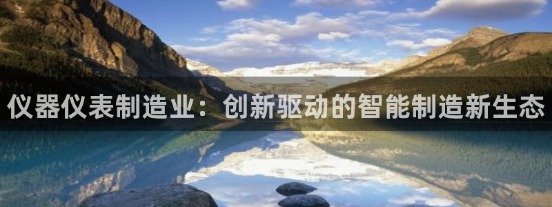 恒行2杨74OOO5：仪器仪表制造业：创新驱动的智能制造新生